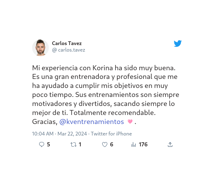 Testimonios de clientes de Korina Villanueva